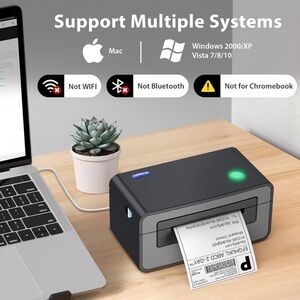 NEW IN BOX POLONO 4x6 Thermal Label Printer for Shipping Packages